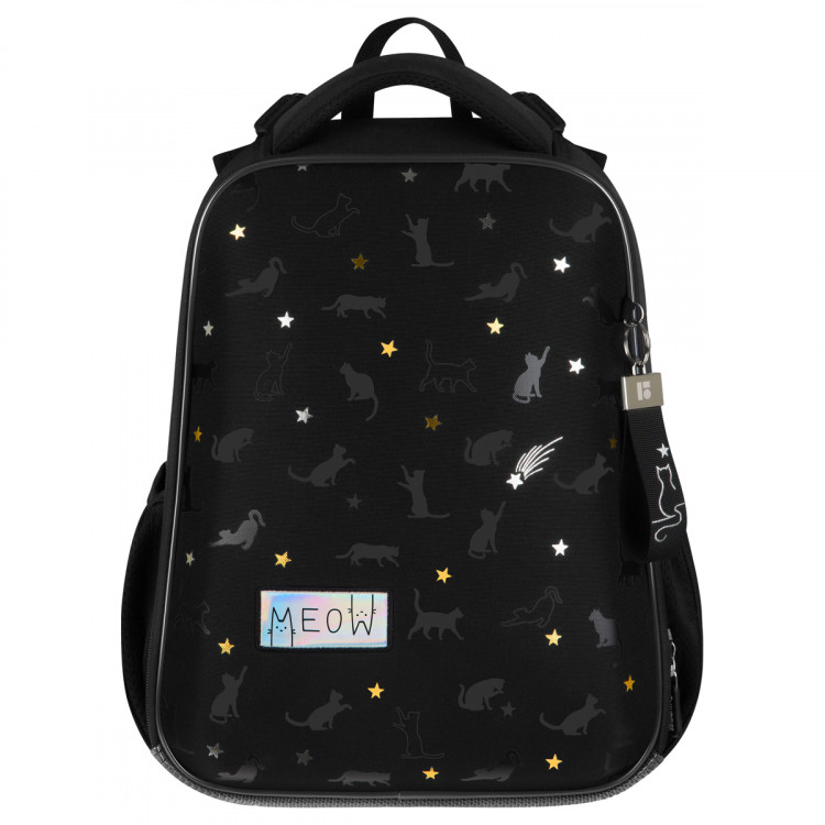Ранец Berlingo Expert "MEOW Galaxy" 37*28*16см, 2 отделения, 2 кармана, анатомическая спинка