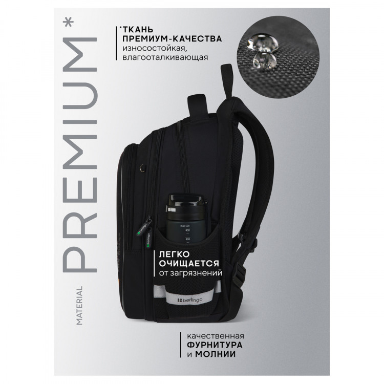 Ранец Berlingo Expert Light "Beast" 38*29*18см, 3 отделения, 2 кармана, анатомическая спинка