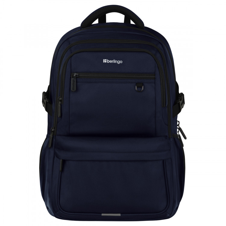 Рюкзак Berlingo City "Deep blue" 45*31*14см, 2 отделения, 5 карманов, отделение для ноутбука, эргономичная спинка