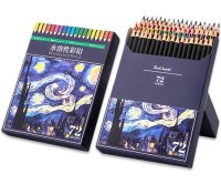 Карандаши цветные 72 цвета, акварельные, деревянные, заточенные.