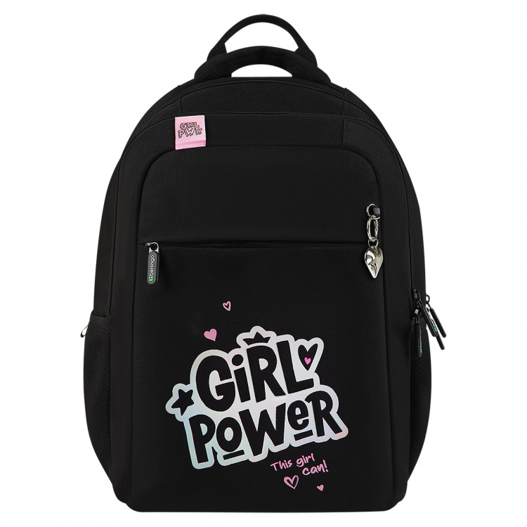 Рюкзак Berlingo ErgoStyle "Girl Power" 39,5*28*15см, 2 отделения, 3 кармана, эргономичная спинка